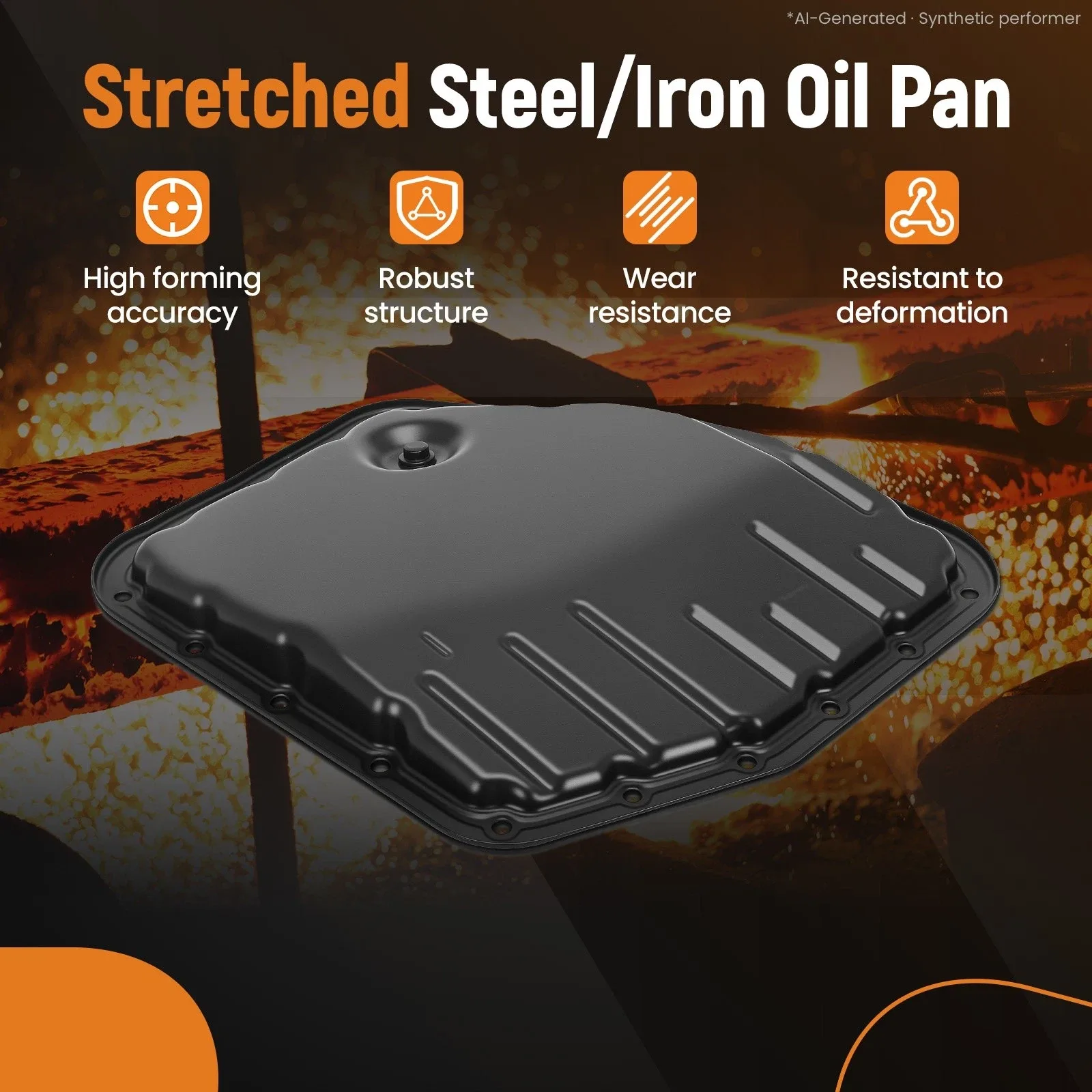 Automatic Transmission Oil Pan Kit for Toyota Corolla 1.8L 2003-2008 Steel image 2