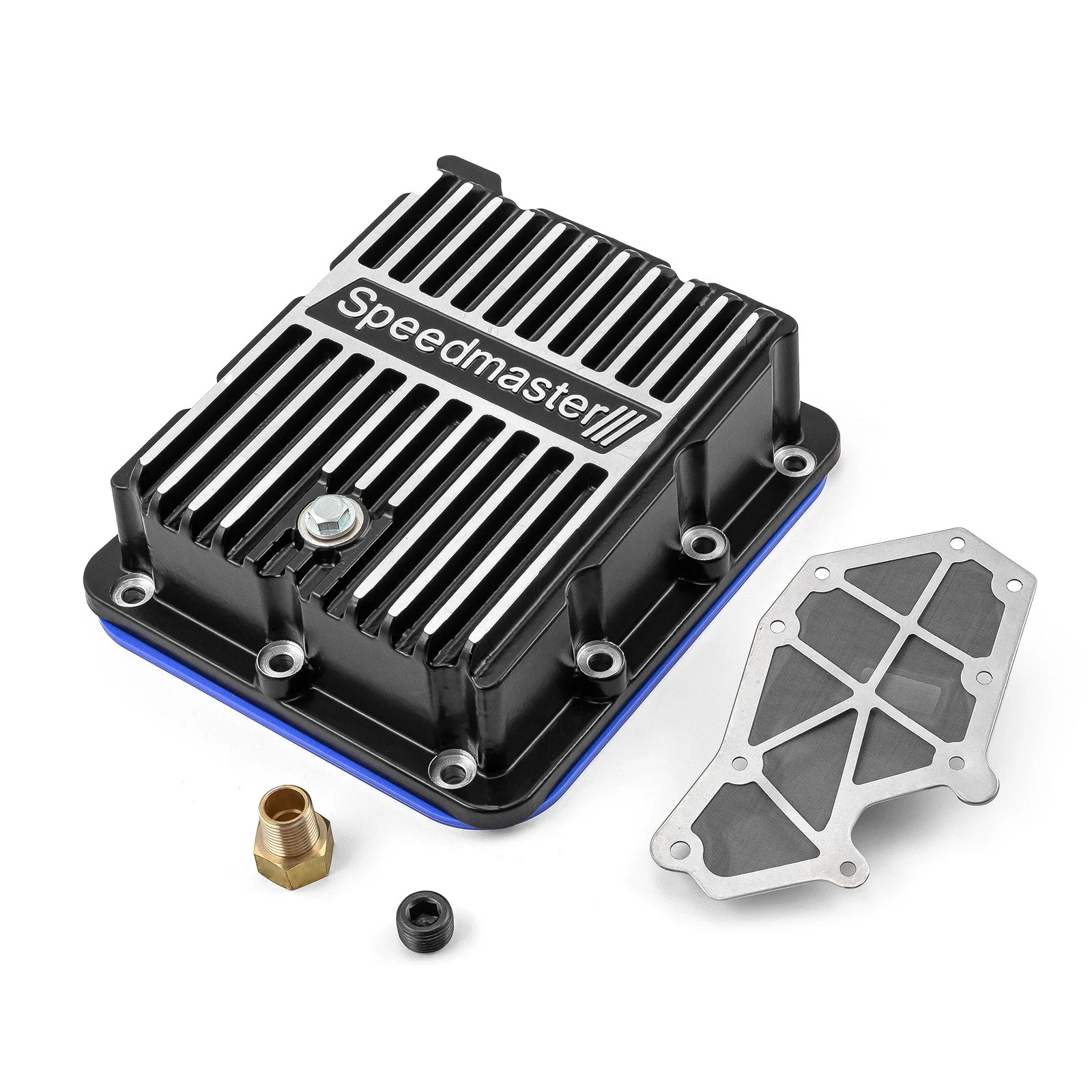 Speedmaster PCE221.1022.02 Transmission Oil Pan Cast Finned Black for Ford C4 image 2