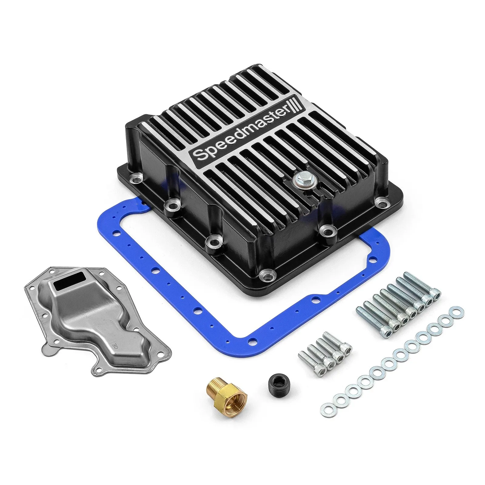 Speedmaster PCE221.1022.02 Transmission Oil Pan Cast Finned Black for Ford C4