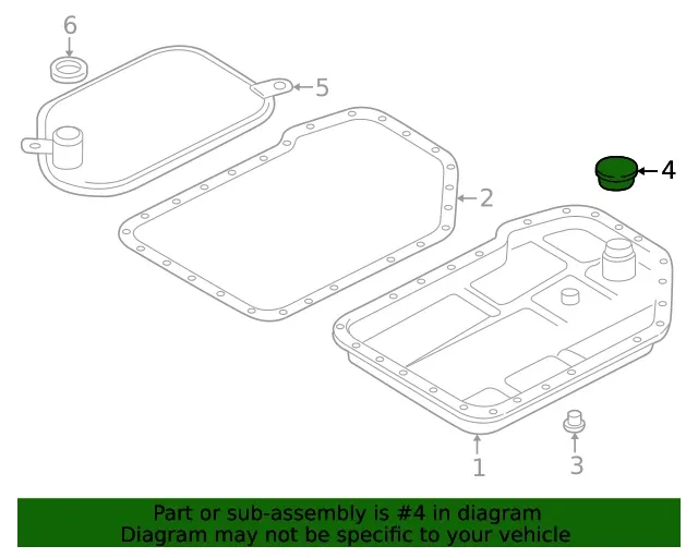 Genuine Audi Transmission Oil Pan Magnet 01V-321-432 image 3