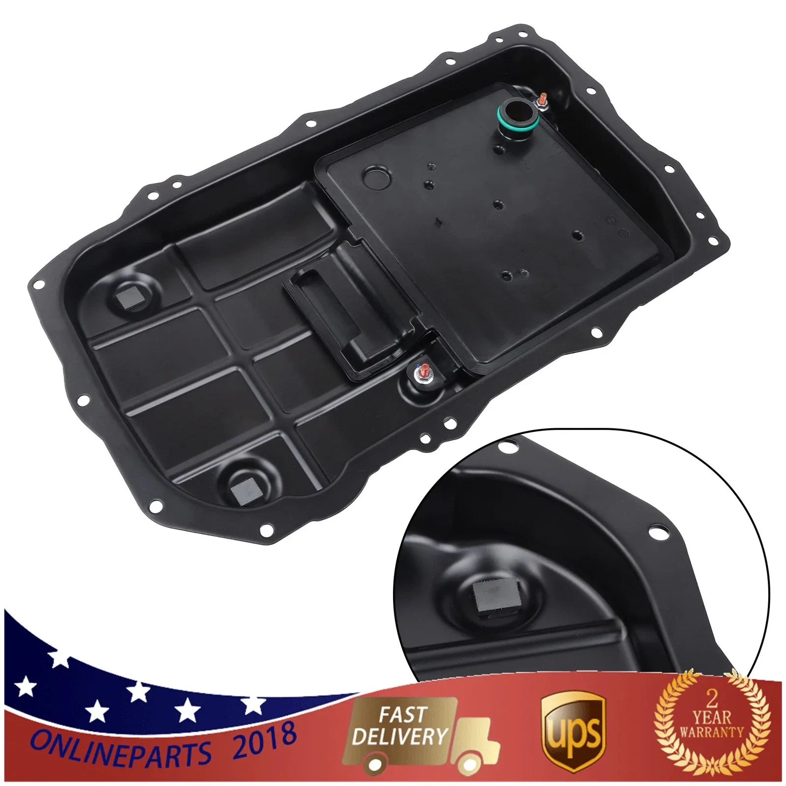 2018-2023 Jeep Wrangler Transmission Oil Pan 68362041AC image 3