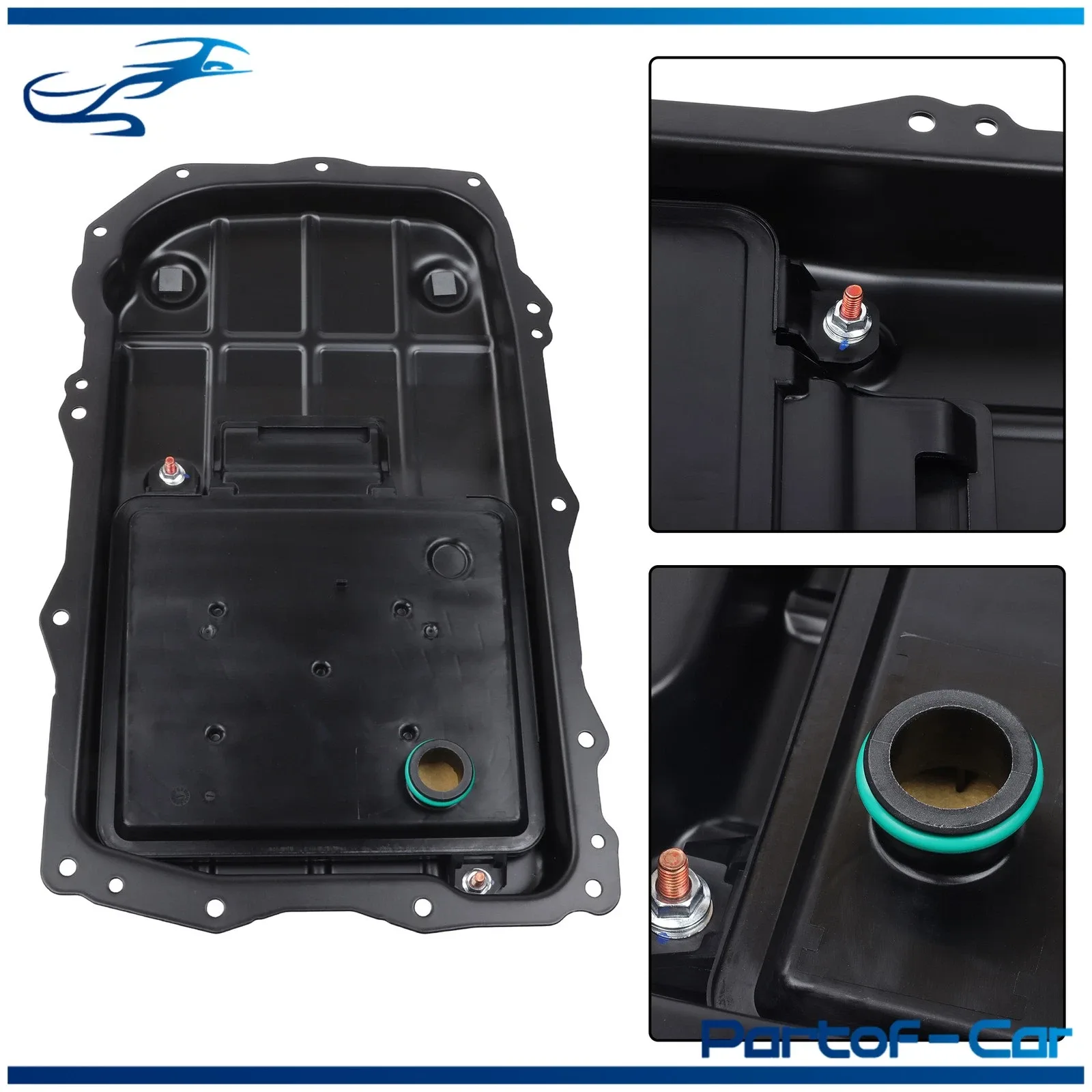 Transmission Oil Pan 68544457AA For Jeep Wrangler 2.0L 3.6L 2018-2021 2022 2023