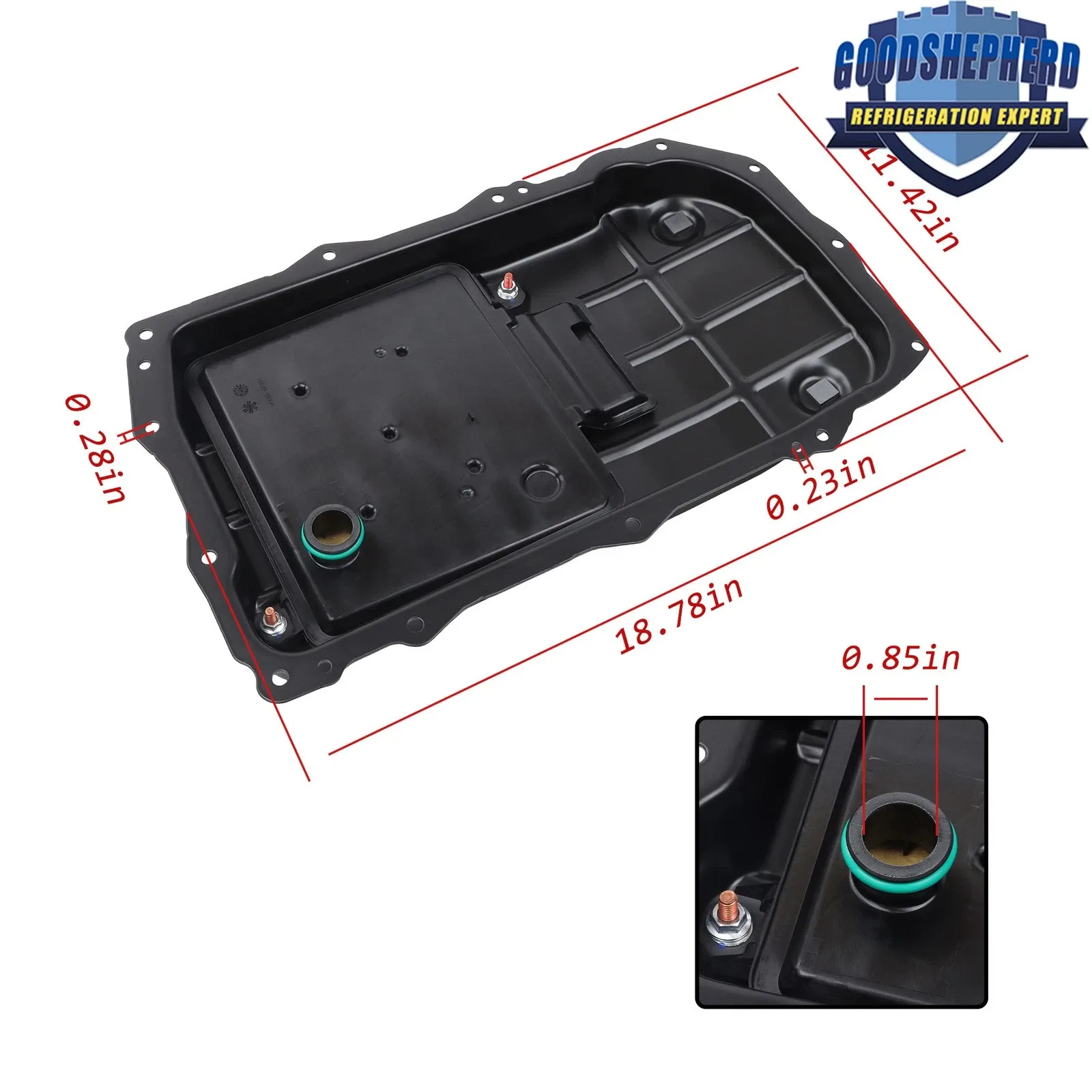 Transmission Oil Pan 68362041AA For Jeep Wrangler JL 2021 2022 2023 2024 V8 6.4L image 2