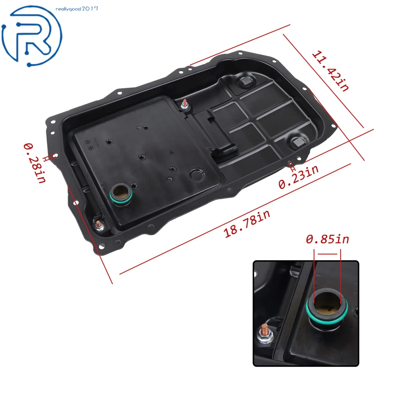 Transmission Oil Pan For 2018/2019-2023 Jeep Wrangler JL V6 3.6L 3.0L 68362041AA image 2