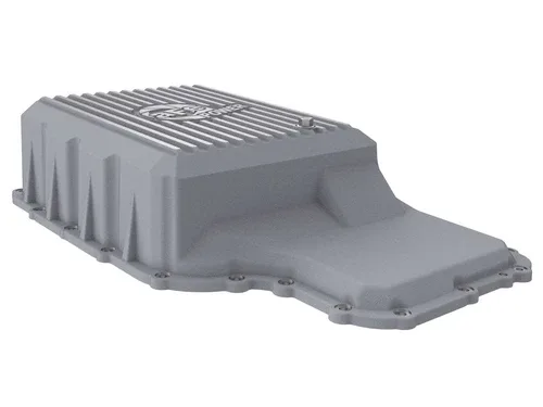 aFe Power Street Series Transmission Pan Raw w/ Machined Fins image 4