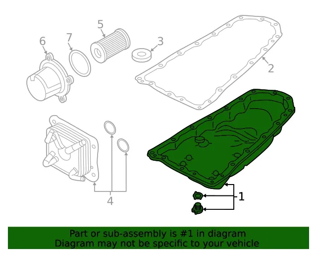 Genuine Nissan Oil Pan 31390-28X0E image 2