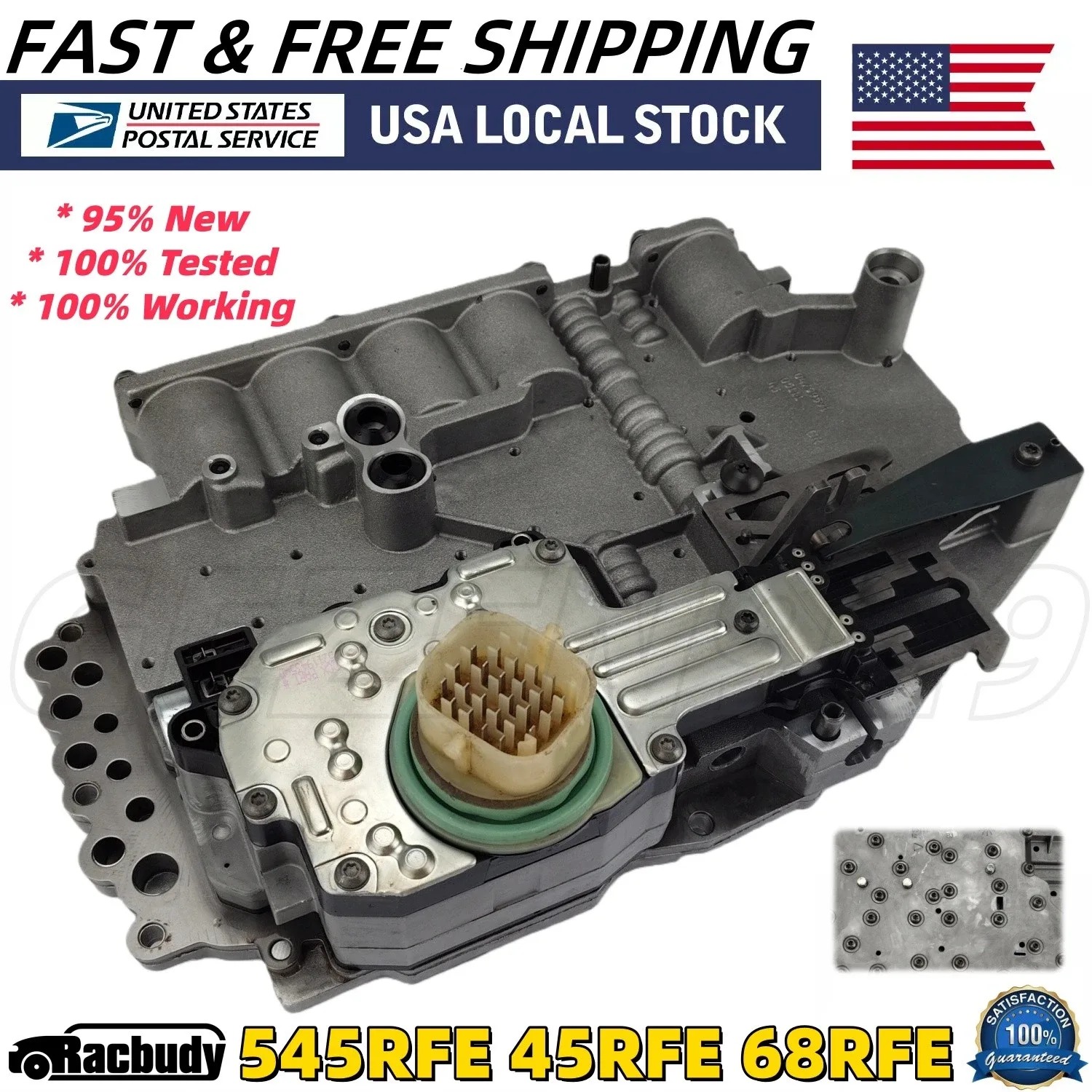 🚕 545RFE 45RFE 68RFE Transmission Valve Body w/ Solenoid Kit for Dodge Chrysler
