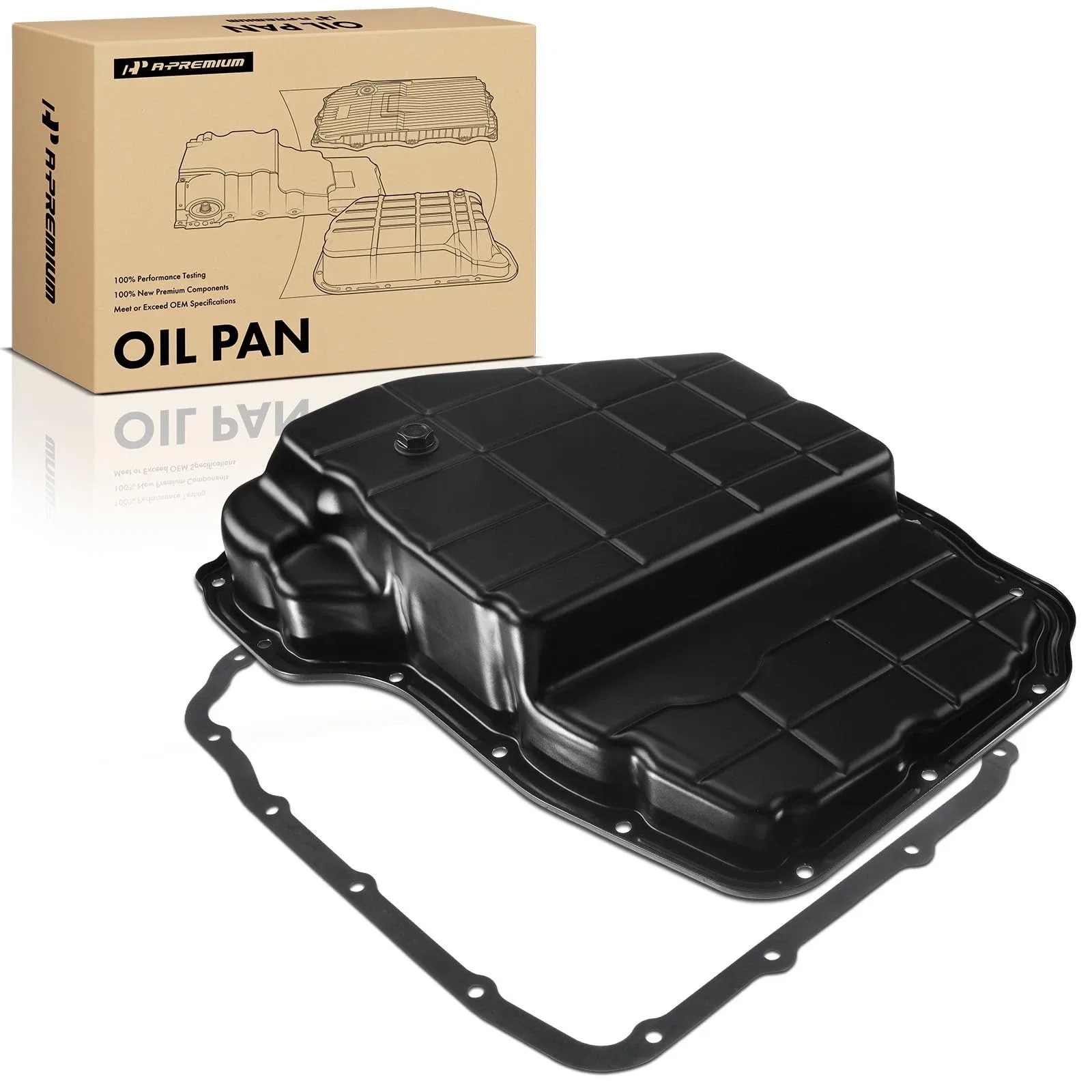 Transmission Oil Pan & Gasket for Jeep Grand Cherokee, Dodge Ram, Durango, 3.7L- image 2