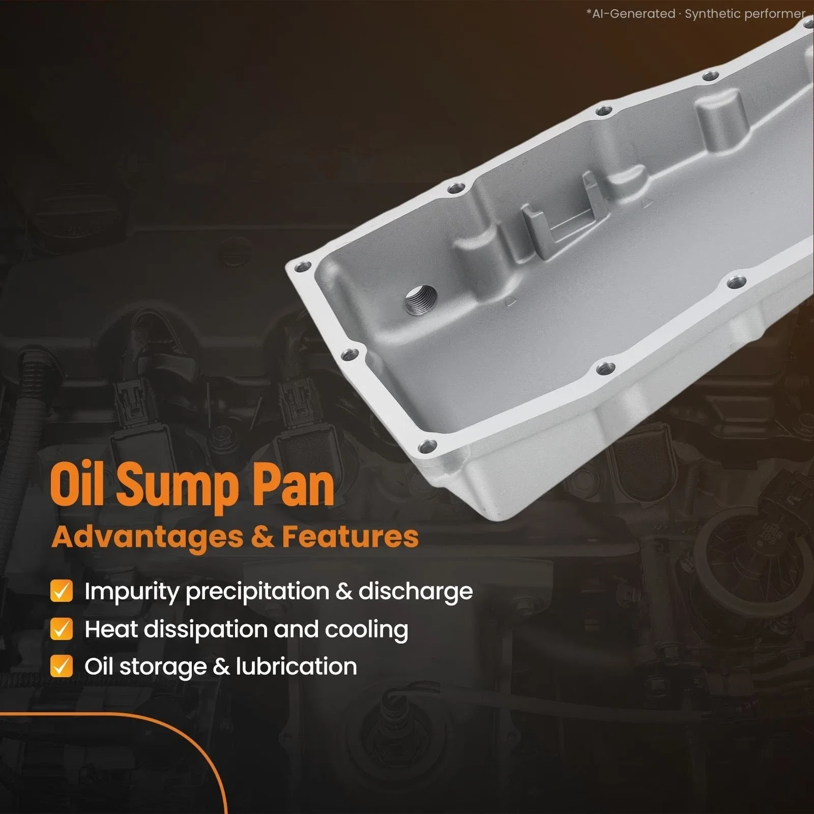 Transmission Fluid Oil Pan for Honda Accord 2.4L 3.5L 2013-2014 Kit image 3