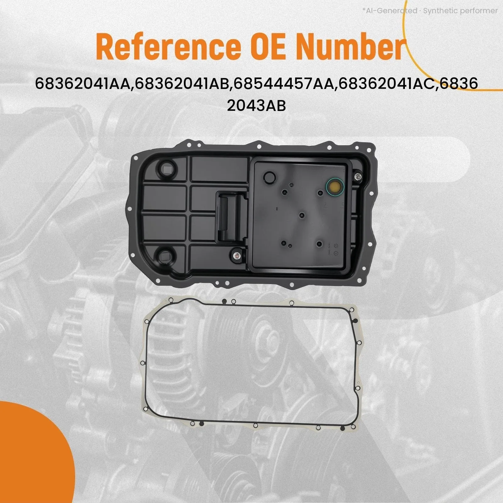 Oil Pan for Jeep Wrangler JL V6 3.0L 2020-2023 68362041AA 68362041AB image 4