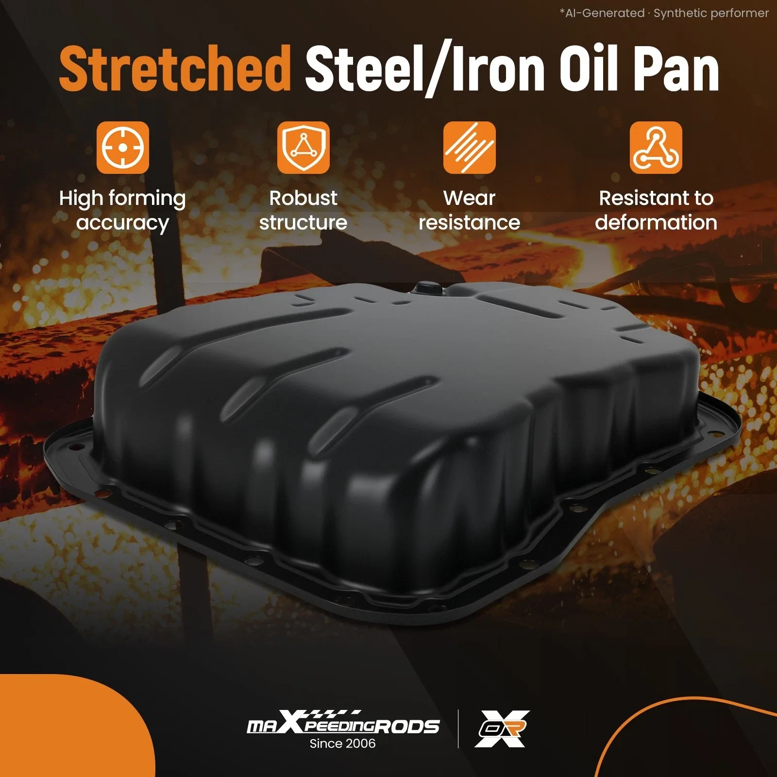 Transmission Oil Pan for Toyota Camry 2.5L 265-868 Highlander 2010-2018 Steel image 2