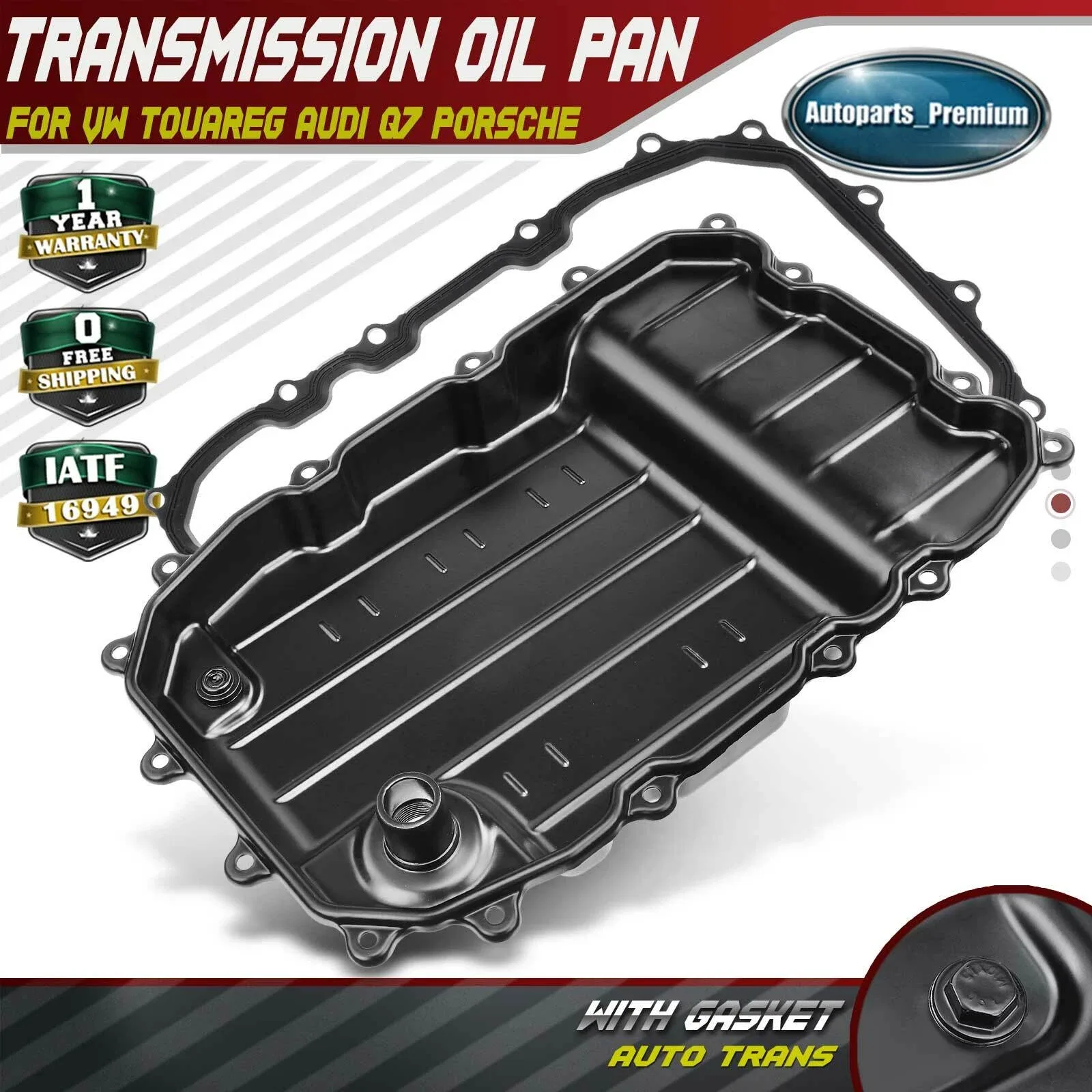 Automatic Transmission Oil Pan w/ Gasket for Porsche Cayenne 2003-2006 2008-2010