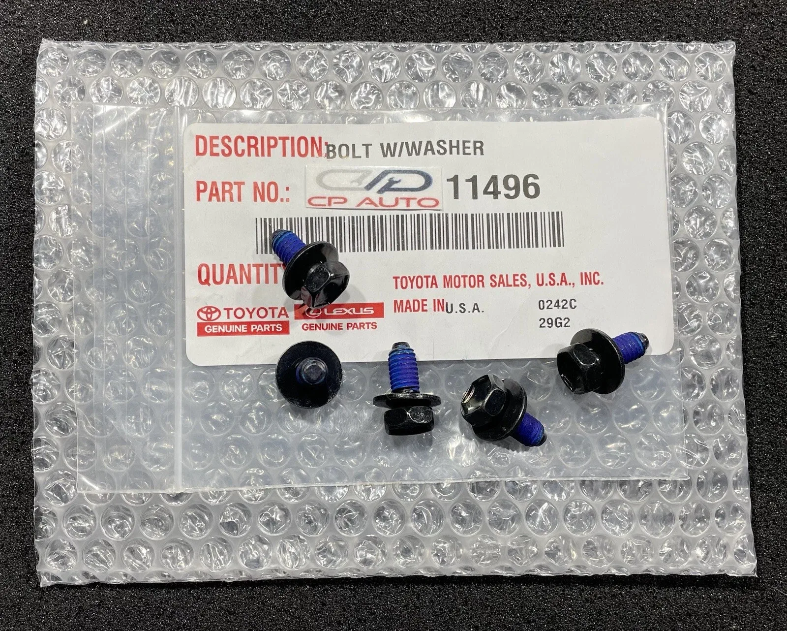 (5) NEW OEM 03 - 07 TOYOTA LAND CRUISER TRANSMISSION TRANS PAN COVER BOLTS image 2