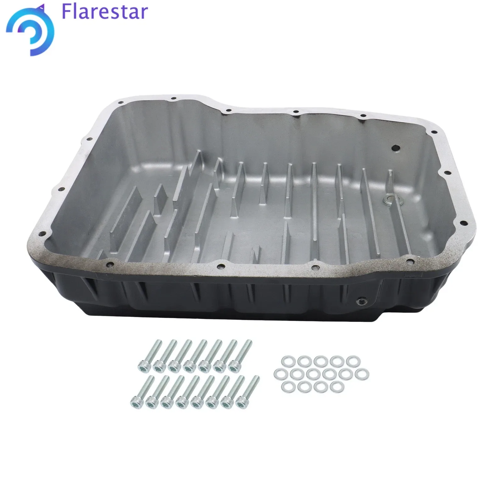 Heavy-Duty Cast Aluminum Transmission Pan 228052110 Brushed For Ram 6.7L 07.5-18