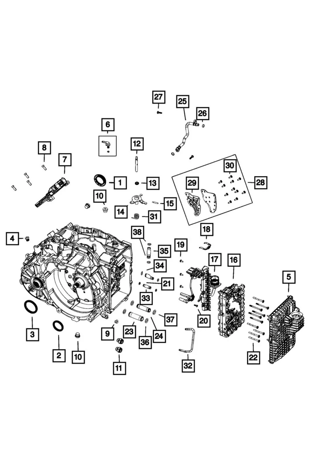2017-2026 Mopar Valve Body Reman R8318222AA – 9SPD 948TE image 3