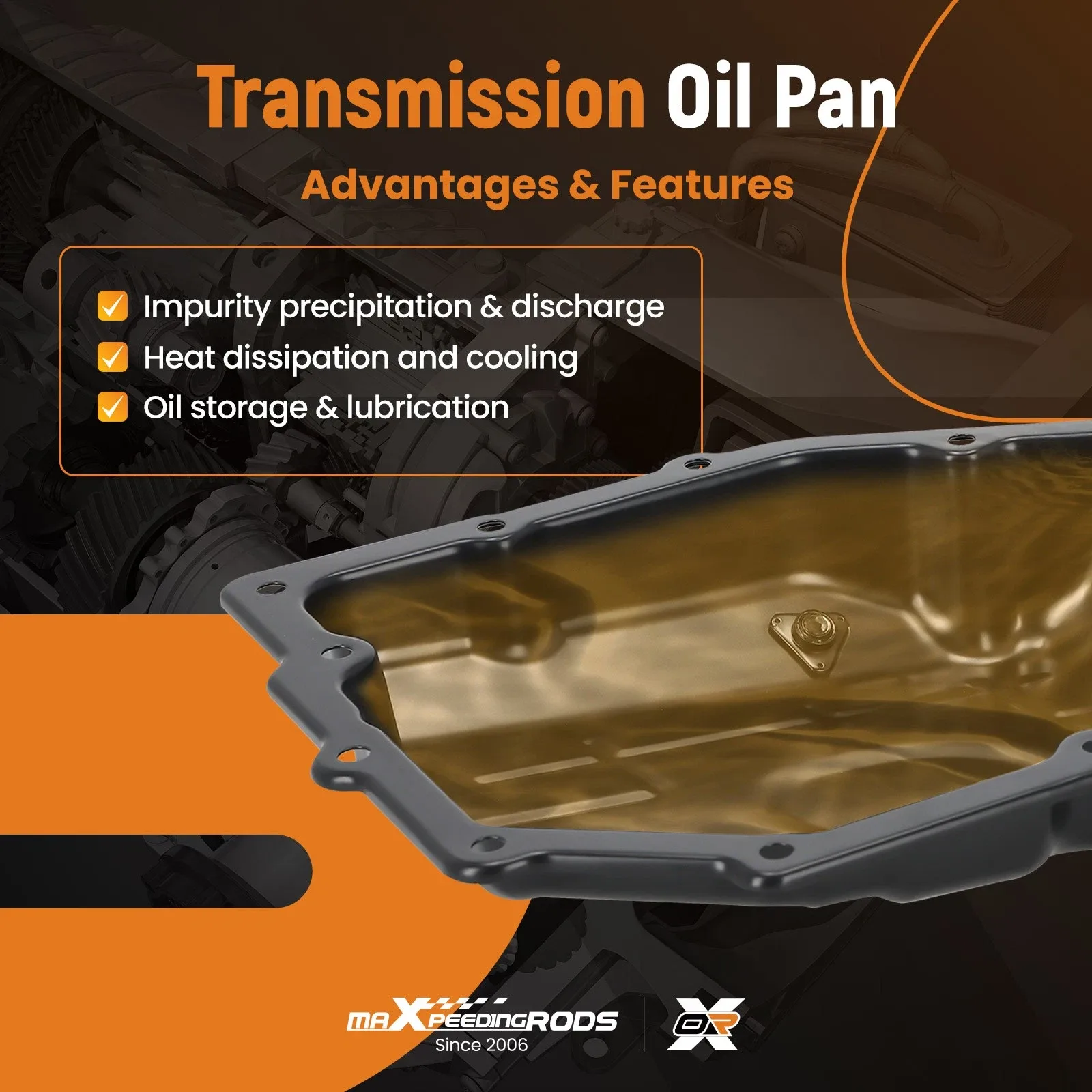 Transmission Oil Pan + Oil Filter +Gasket for Dodge Ram 1500 V6 3.7L V8 4.7L image 3