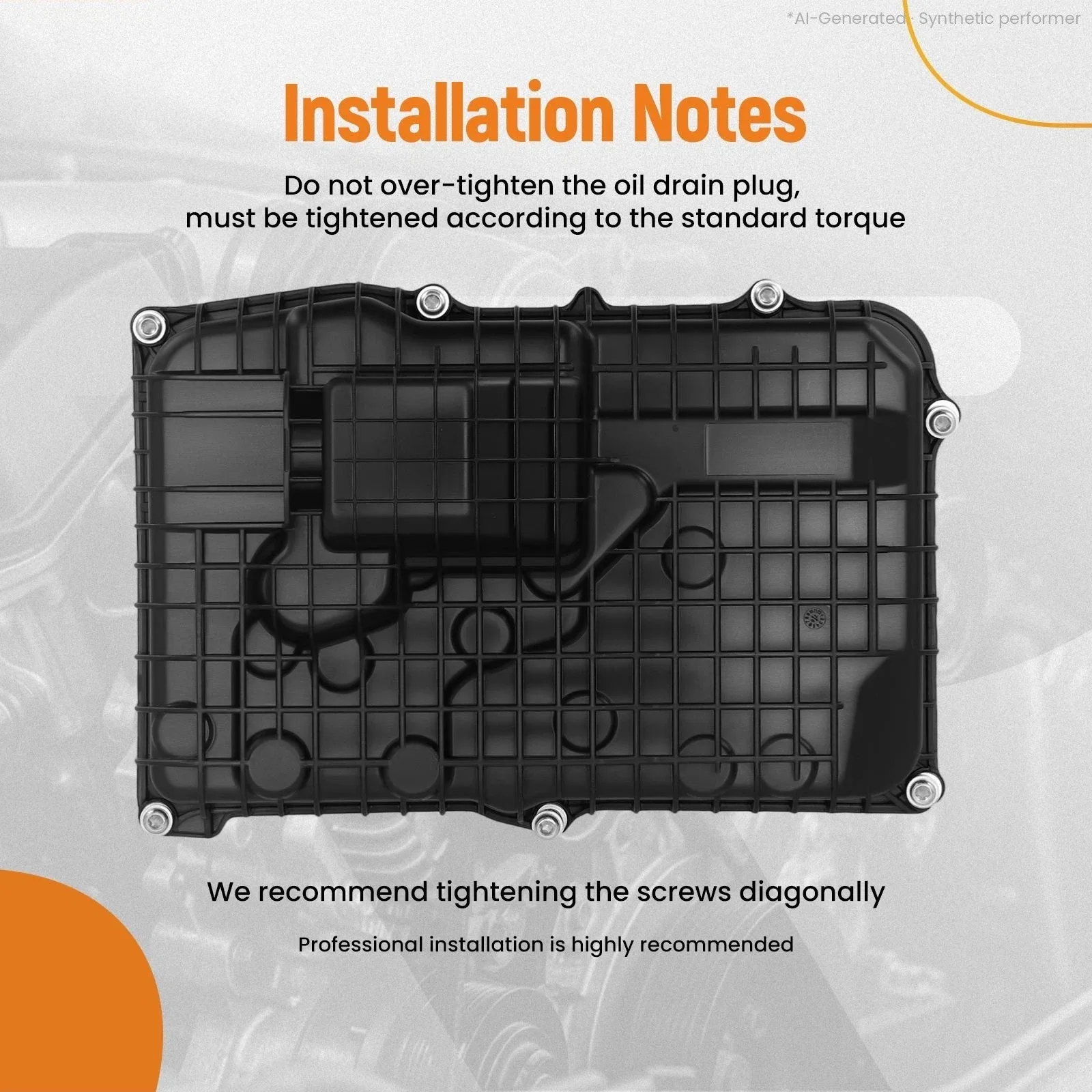 Automatic Transmission Oil Pan for Chrysler Pacifica 9 Speed 2017-2020 Kit image 2
