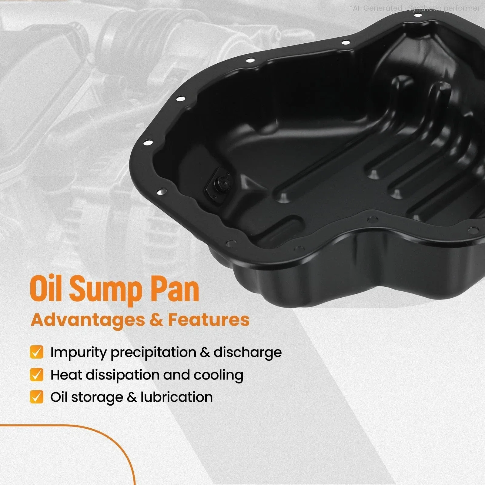 2017-2020 Hyundai/Kia Transmission Oil Pan SK265855 / MPN 3U5TBX image 2
