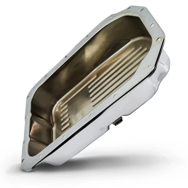 Chrome Steel 4" Deep Transmission Oil Pan for Chevy/GM 4L80E - HZ-4181-C