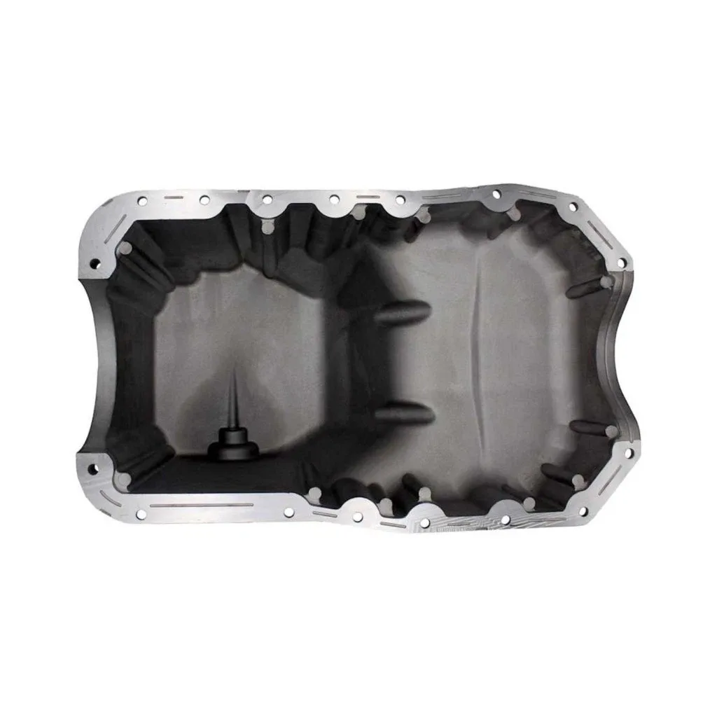For Mercury Cougar 1990-1997 Engine Oil Pan | Aluminum | Metallic Finish | Gray image 3