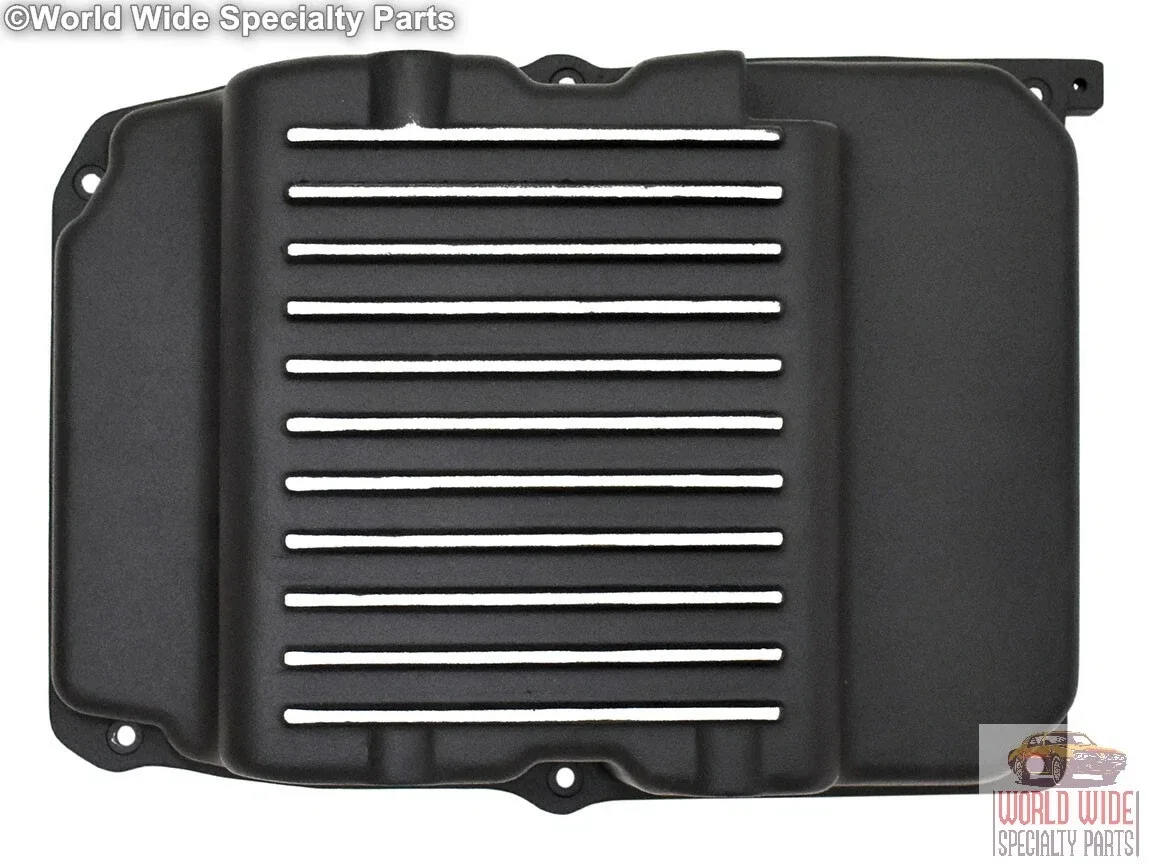 Chrysler, Dodge NAG1 Deep Middle Transmission Pan, Extra Cap., Black Powder Coat