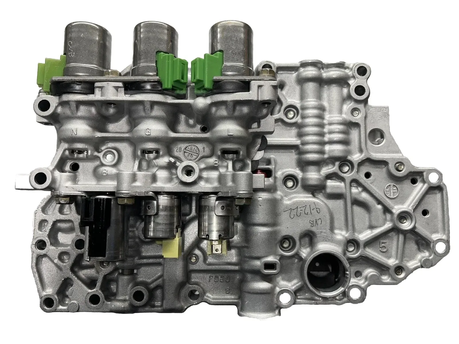 FNR5 Valve Body w/ solenoids, rebuilt and tested, Updated PR Valve, FS50 Casting