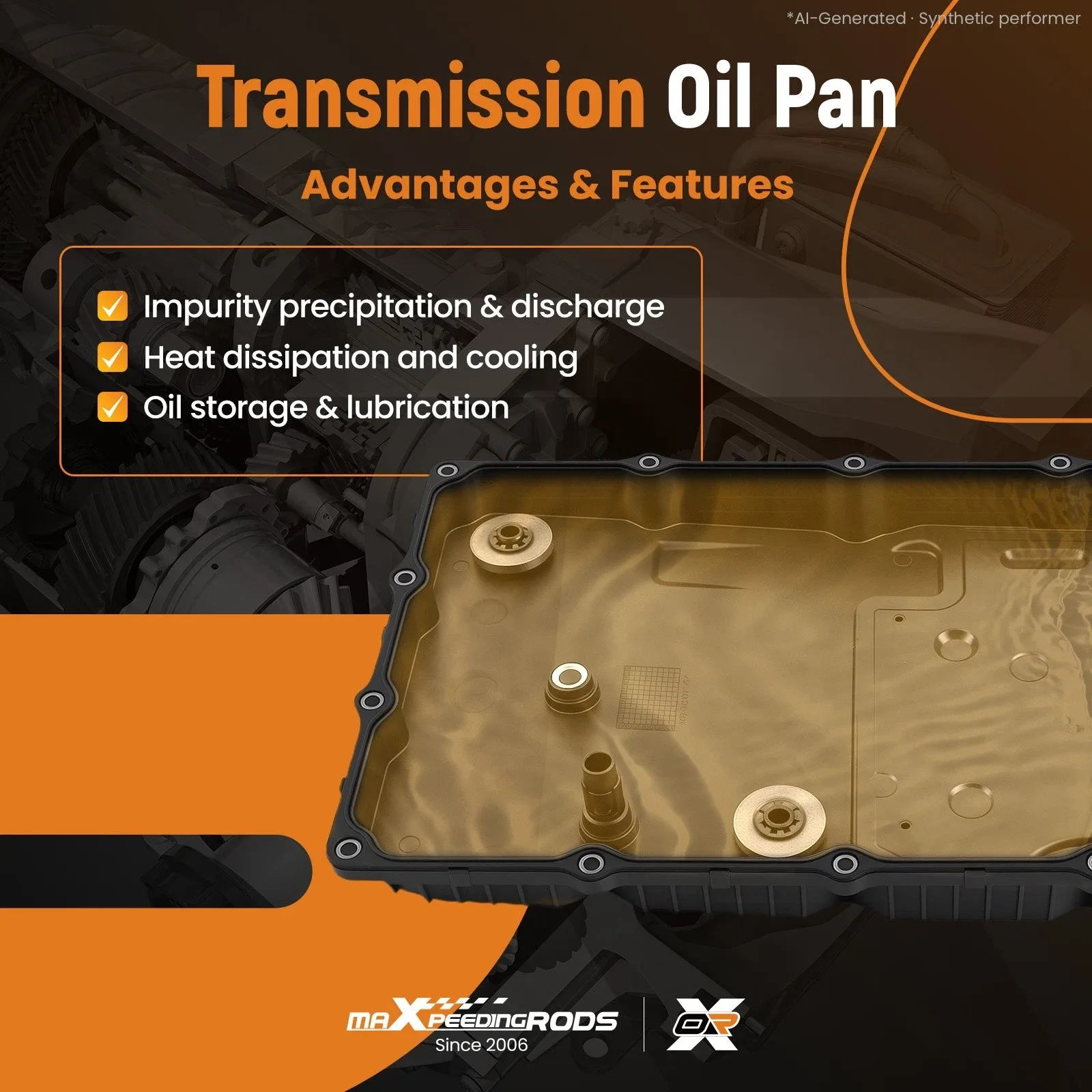 2013-2020 Kia K900 Transmission Oil Pan 45280-4F300 (MPN 75ATJH) image 4