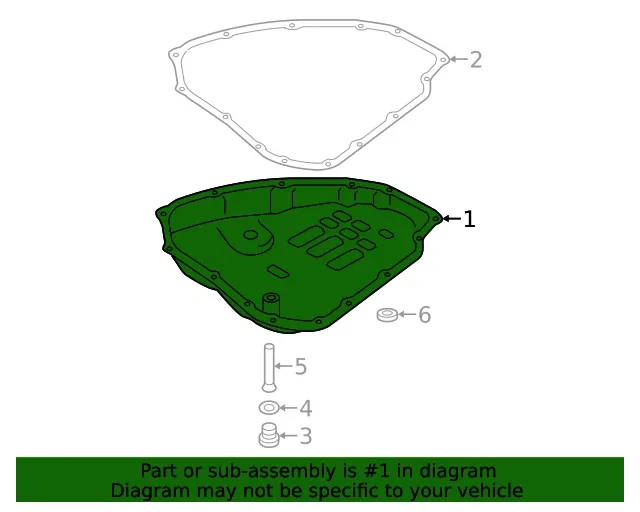 Genuine Nissan Transmission Oil Pan 31390-04X1A image 2