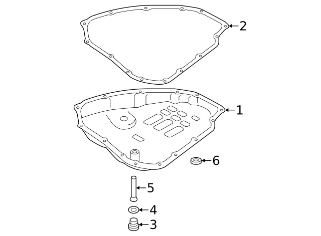 Genuine Nissan Transmission Oil Pan 31390-04X1A image 3