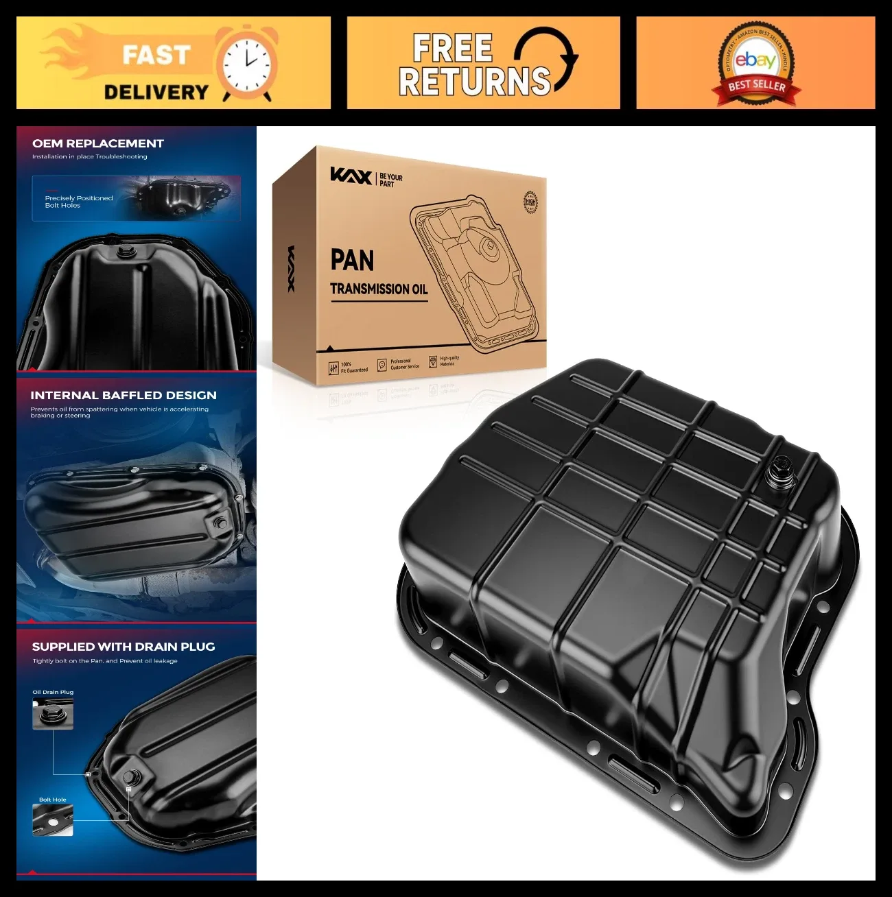 1996-2006 Dodge Ram 1500 Transmission Oil Pan Replacement MPN 6434TOP008RUS_110607