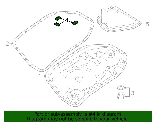 Genuine Volkswagen Transmission Oil Pan Magnet 018-321-367 image 2