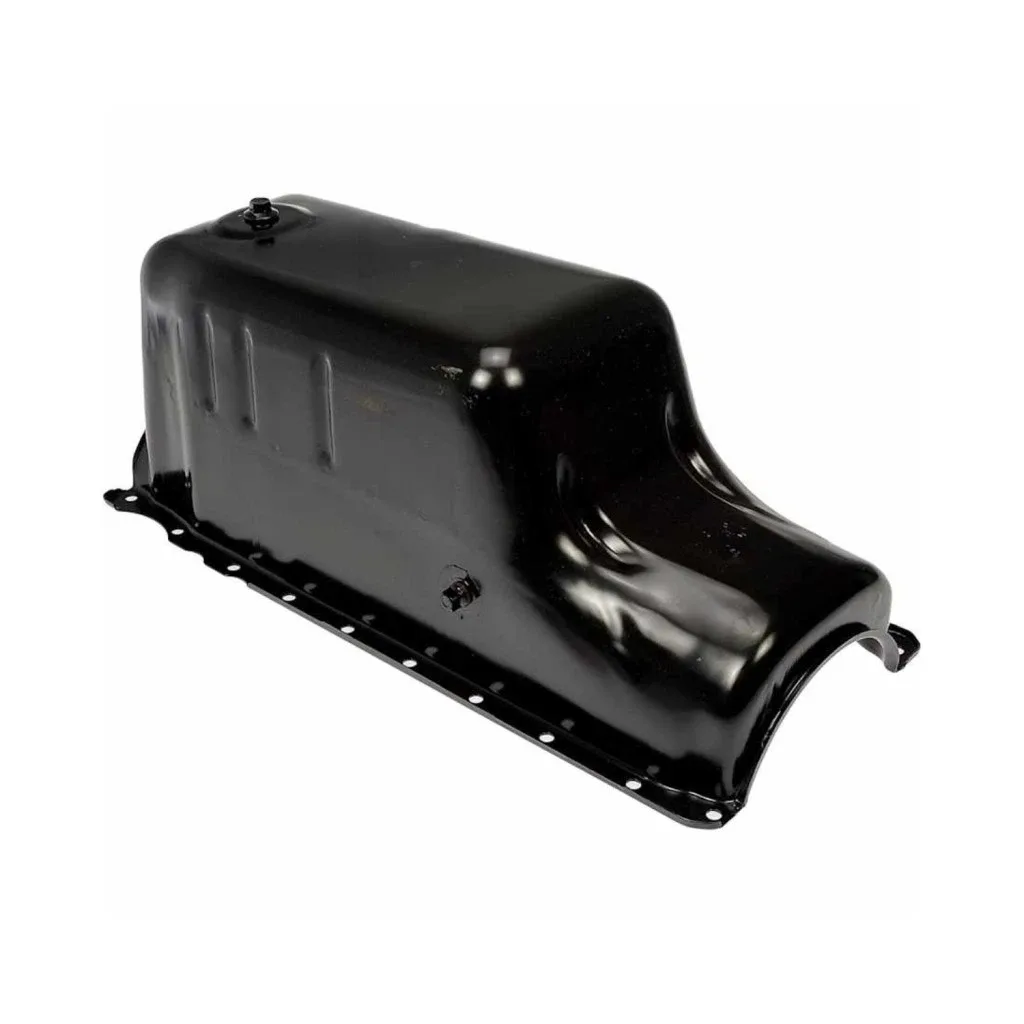 For GMC C6500 Topkick 1997-2000 Oil Pan | Coated Steel | Painted Finish | Black