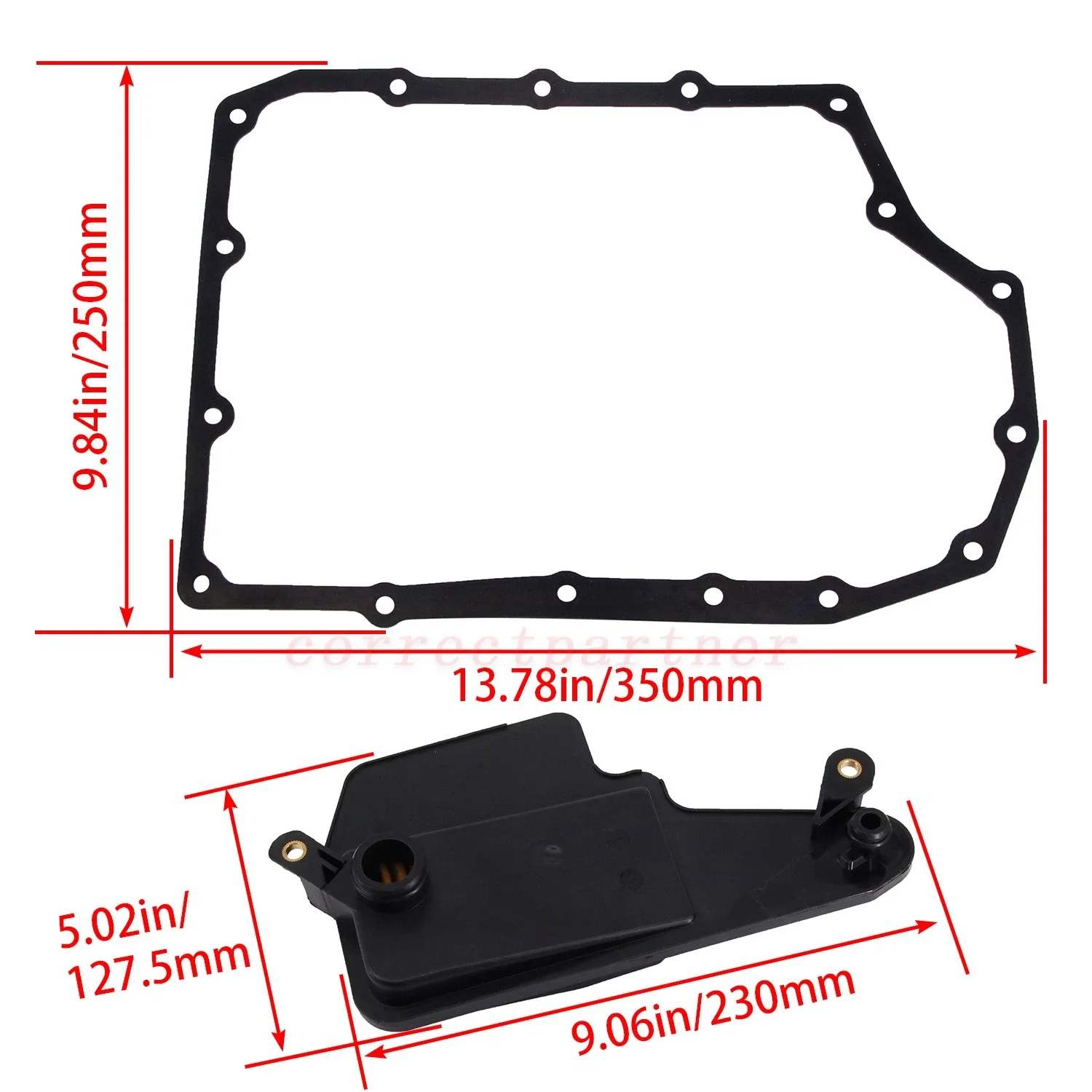 Transmission Filter Oil Pan Gasket FZ0121500 FZ012151XA For 2012-2023 Mazda 3 image 2
