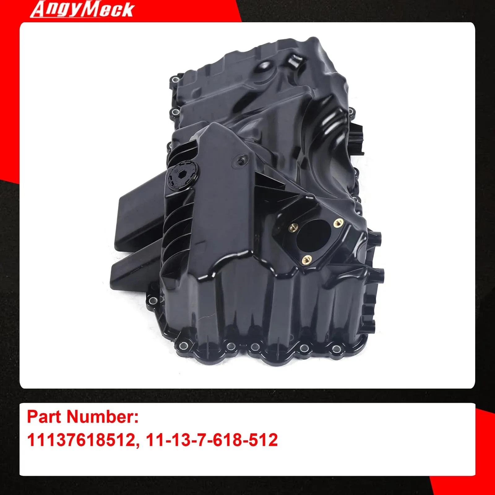 BMW 2.0L Engine Oil Pan (Sump) with Drain Plug & Gasket - 11137618512 image 3