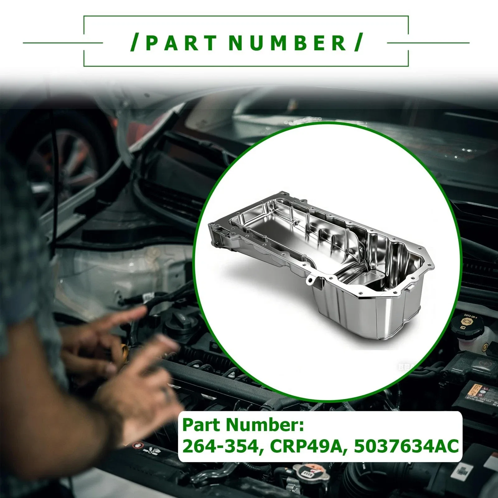 Oil Pan 264-354 Fits Chrys 300 05-20 Challenger 08-20 Charger 06-20 Magnum 05-08 image 3