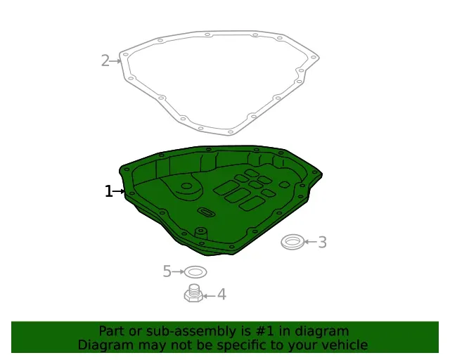 Genuine Nissan Transmission Oil Pan 31390-3MX0A image 2