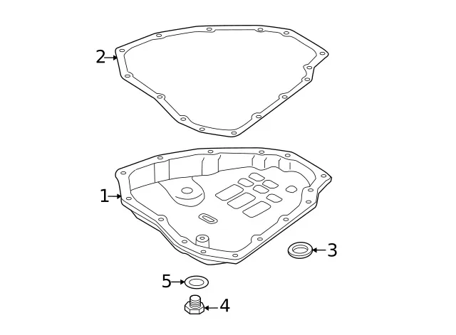 Genuine Nissan Transmission Oil Pan 31390-3MX0A image 3