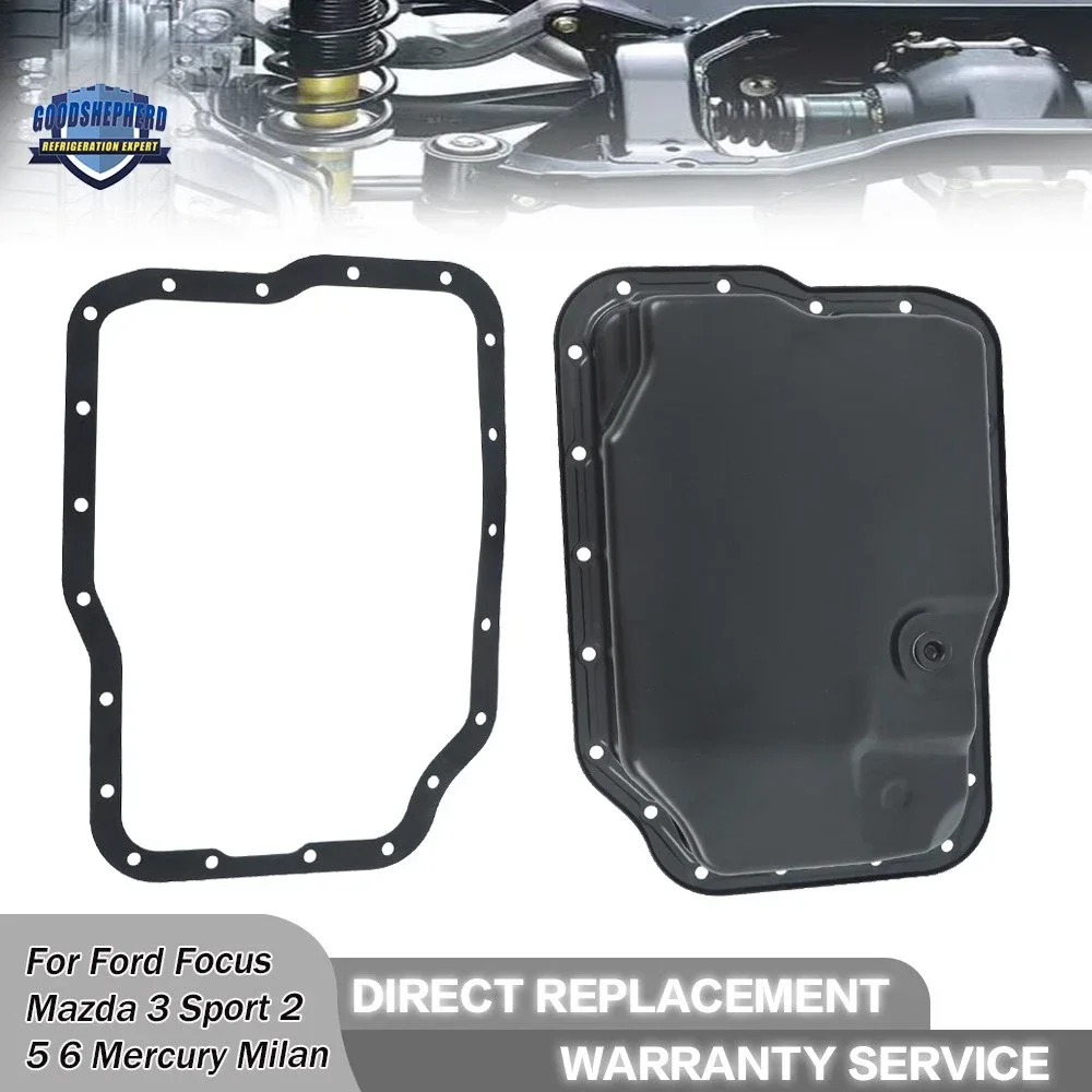 Transmission Oil Pan w/Gasket For Mazda 3 5 6 Ford Focus Transit Connect 99-20