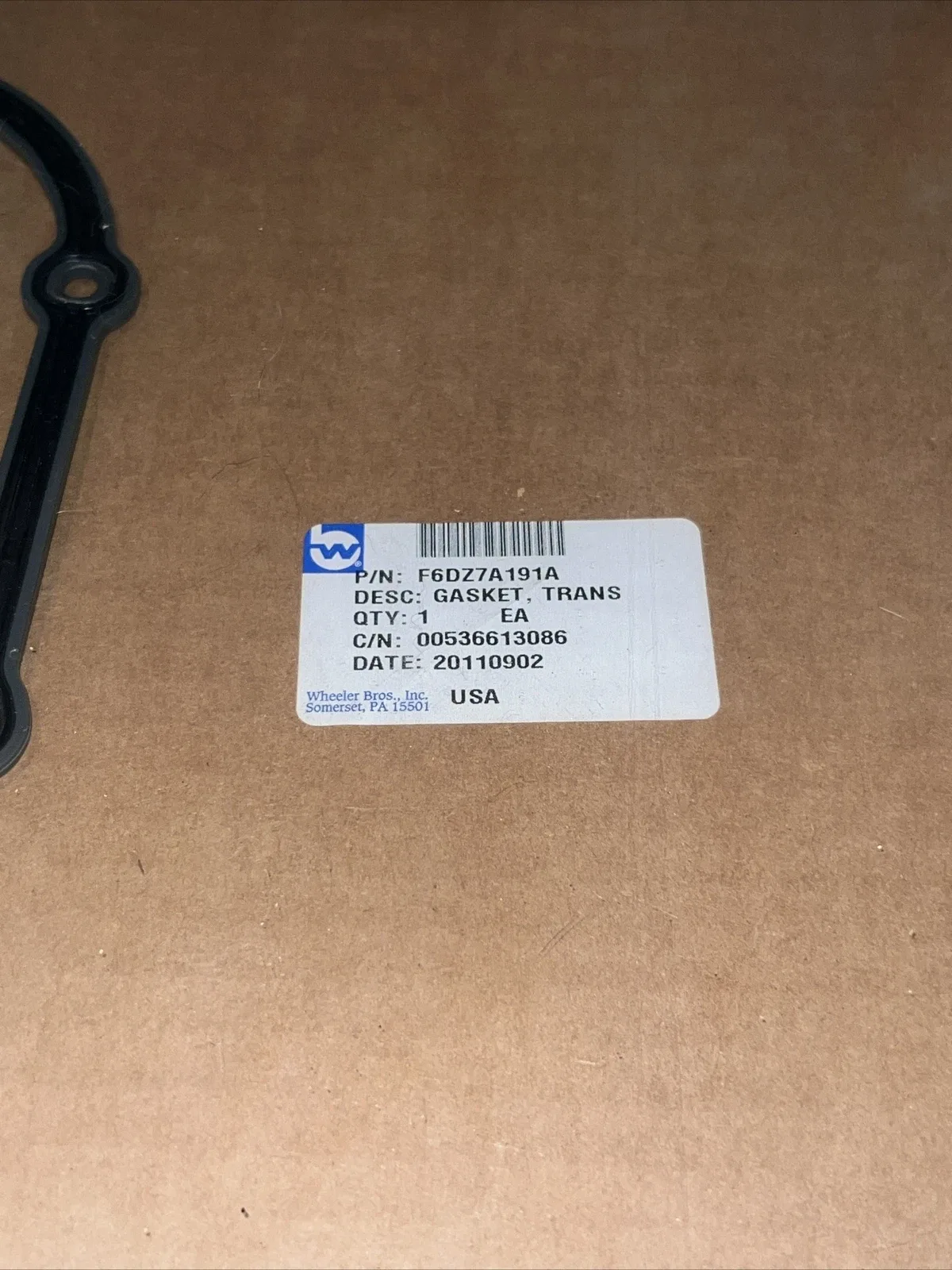 Transmission Oil Pan Gasket F6DZ7A191A