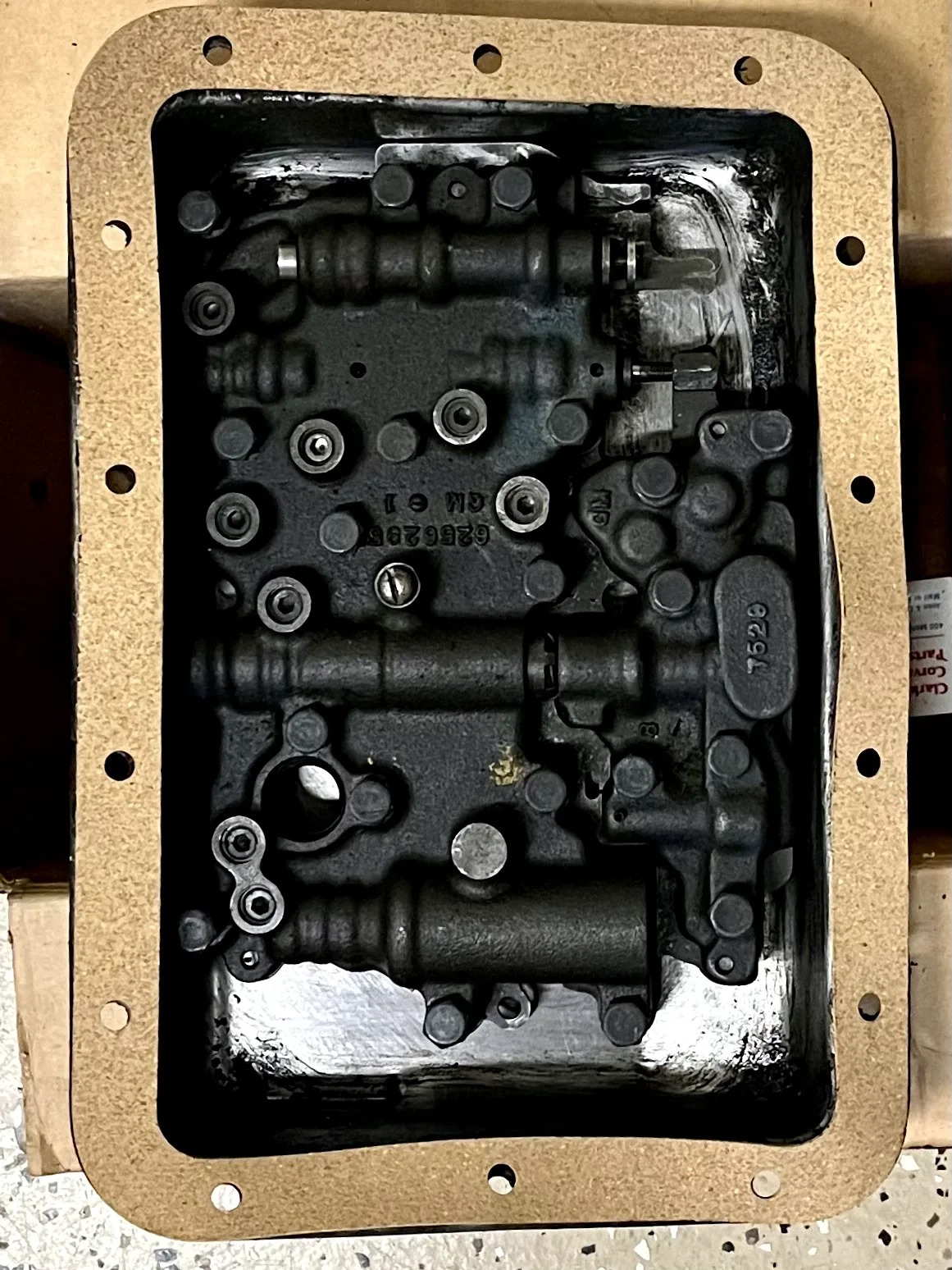Corvair Powerglide valve body, Oil Pan & Gasket