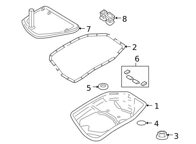 2004-2011 Audi S6 Q7 A8 Quattro S8 Transmission Oil Pan Magnet 09E-321-367 image 3