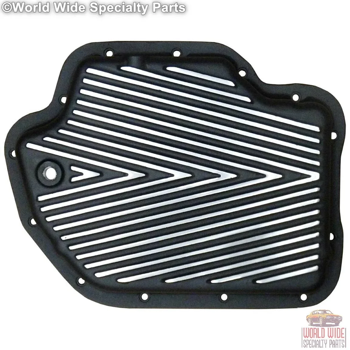 Turbo 400, TH400 HD Deep Transmission Pan, 2 Qts. Extra Cap., Black Powder Coat