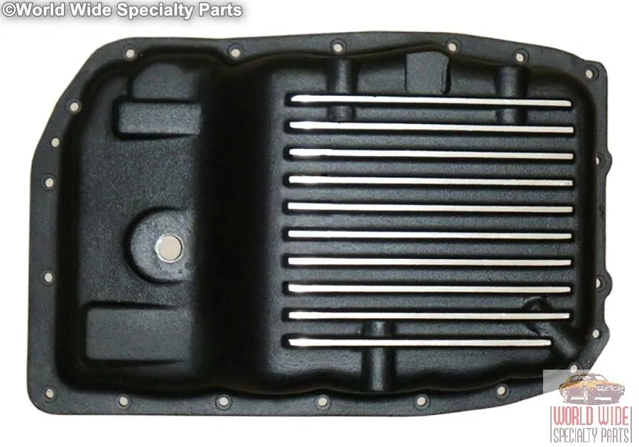 GM 6L80, 6L80E, Heavy Duty Stock Capacity Transmission Pan, Black Powder Coat