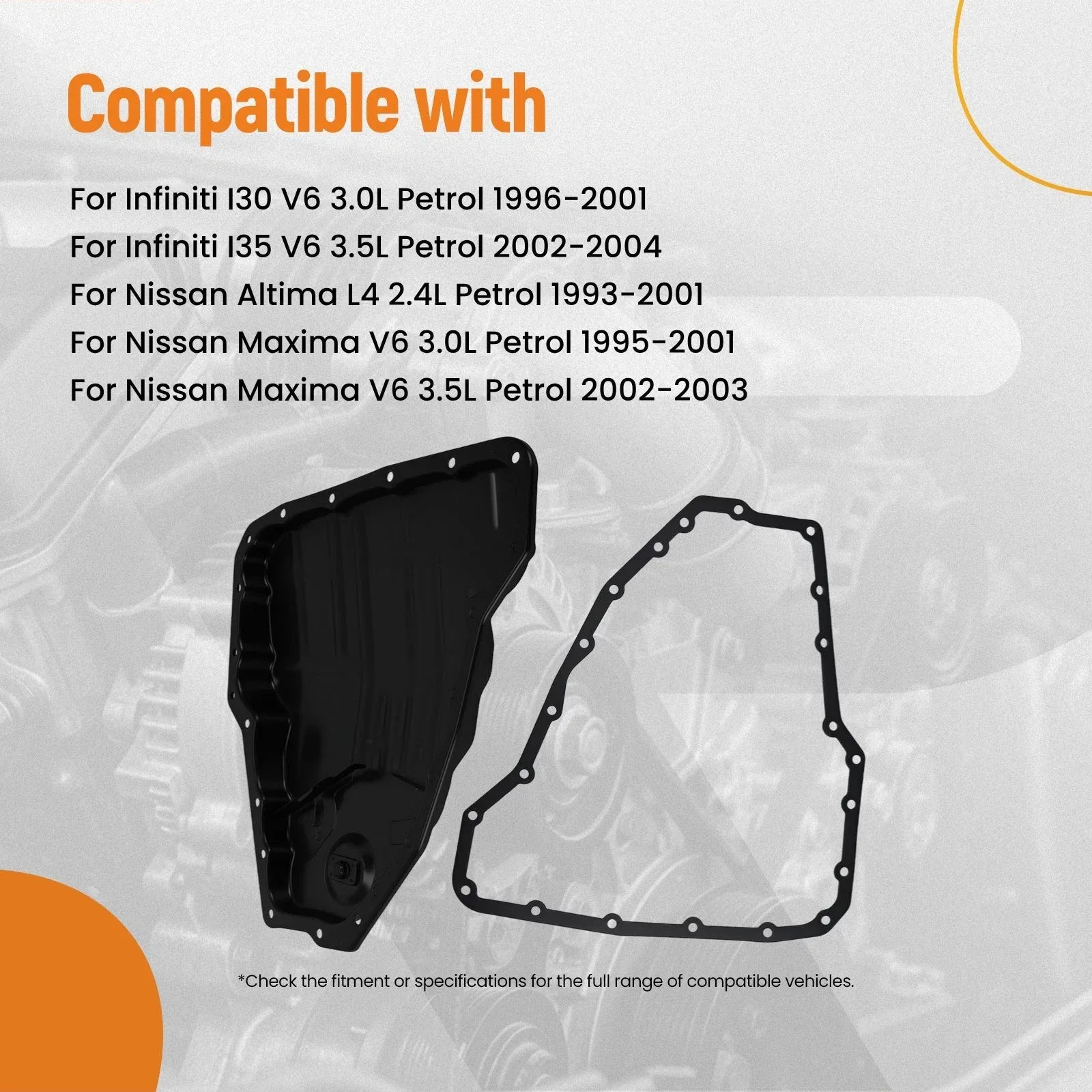 Transmission Oil Pan for Nissan Maxima 3.5L 2002-2003 3139080X06 265-819 image 2