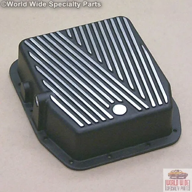 Ford AOD HD Deep Transmission Pan, 2.5 Qts Extra Capacity, Black Powder Coat