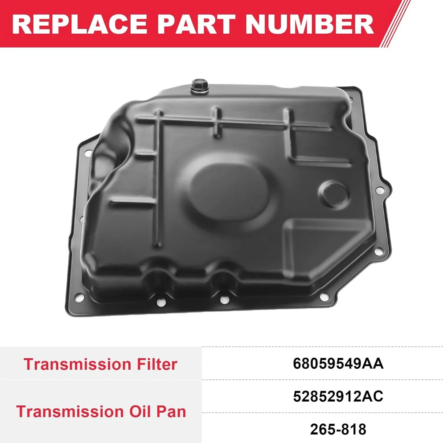 Transmission Oil Pan Kit for Chrysler Dodge Ram Jeep – 68059549AA image 2