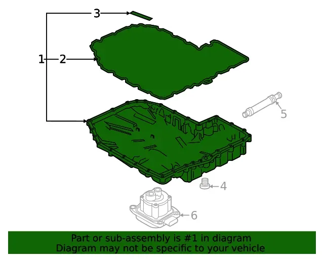 Genuine Audi Transmission Oil Pan 0DK-321-359-A image 2