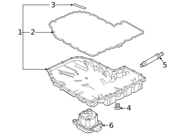 Genuine Audi Transmission Oil Pan 0DK-321-359-A image 3