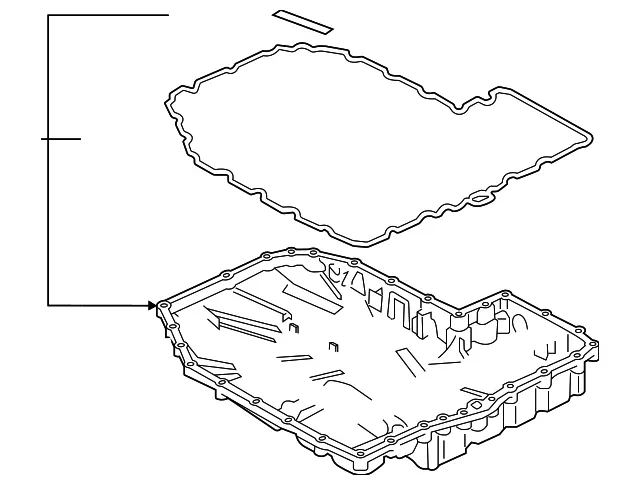 Genuine Audi Transmission Oil Pan 0DK-321-359-A