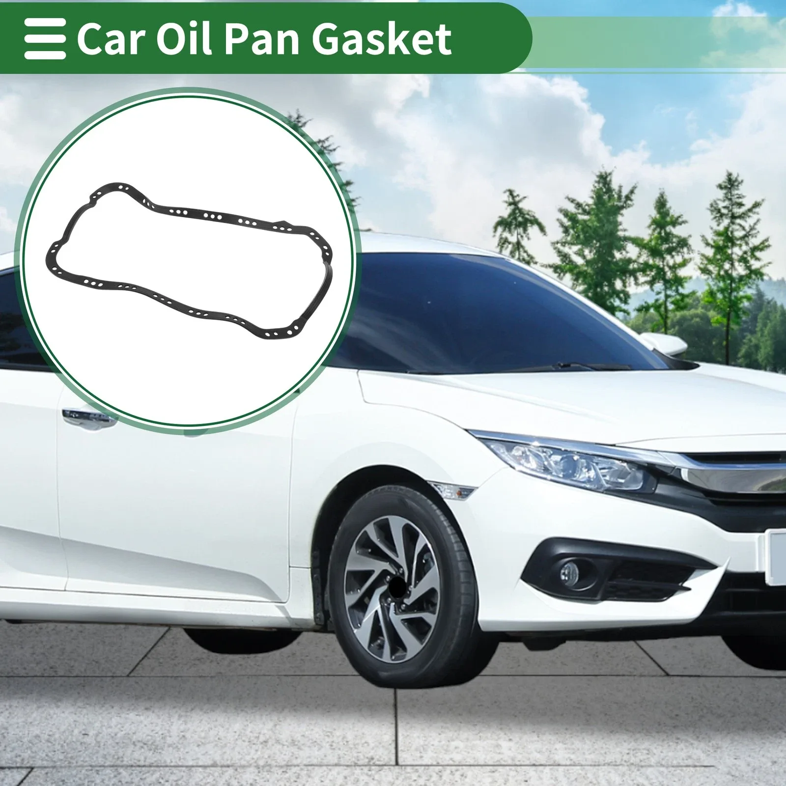 No.11251P01004 Car Oil Pan Gasket for Honda Civic 1984-1995 for Honda CRX 88-91 image 2